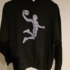 Black Graphic Hoodie